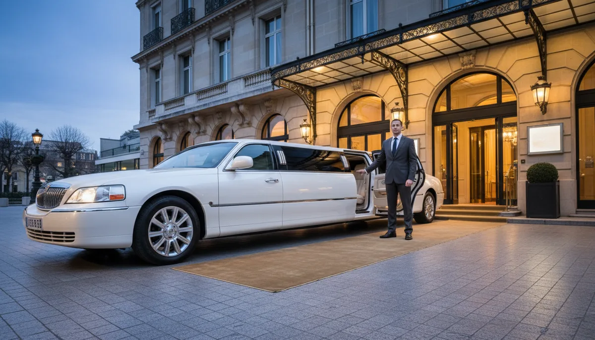 Tarif location limousine avec chauffeur : grille de prix 2026